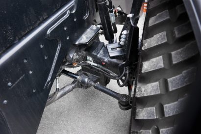 Fastrac Kommunal Detailansicht des Lenksystems